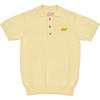 LEVV Little polo lichtgeel fijn gebreid