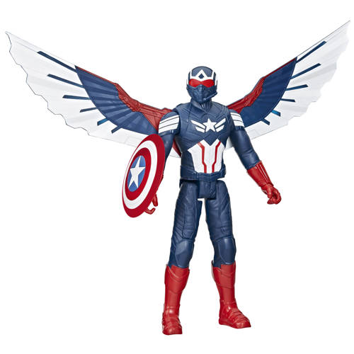 Marvel Studios Captain America Brave New World, Titan Hero Series Deluxe Captain America Actiefiguur afbeelding