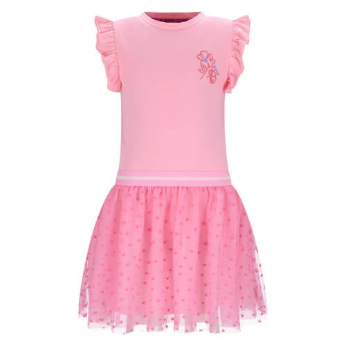 B.Nosy midi jurk roze Meisjes Polyester Ronde hals Effen - maat 146/152 afbeelding