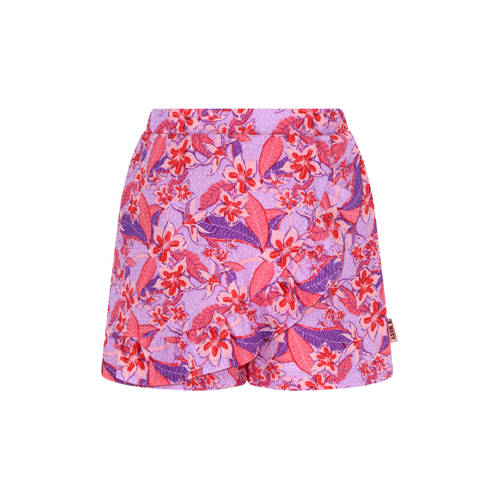 B.Nosy gebloemde skort lila Rok Paars Meisjes Polyester Bloemen - maat 158/164 afbeelding