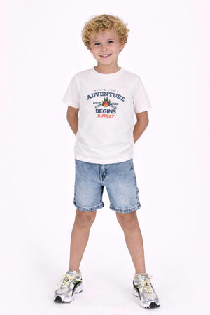 T-shirt met backprint wit