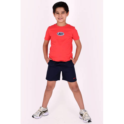 B.Nosy T-shirt met backprint rood Jongens Katoen Ronde hals Backprint - maat 122/128 afbeelding