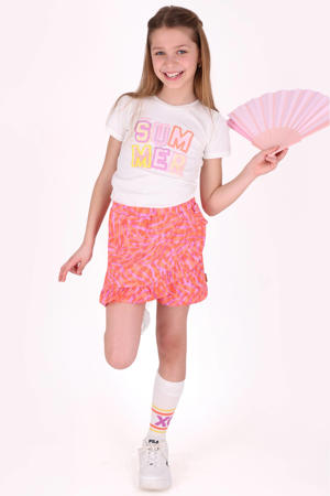 T-shirt met backprint wit