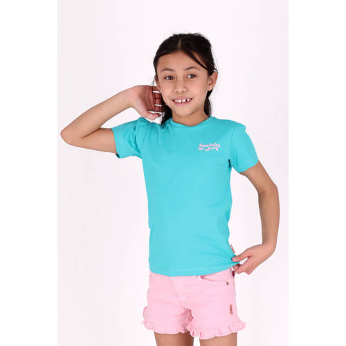 B.Nosy T-shirt met backprint blauw Meisjes Stretchkatoen Ronde hals Backprint - maat 116 afbeelding