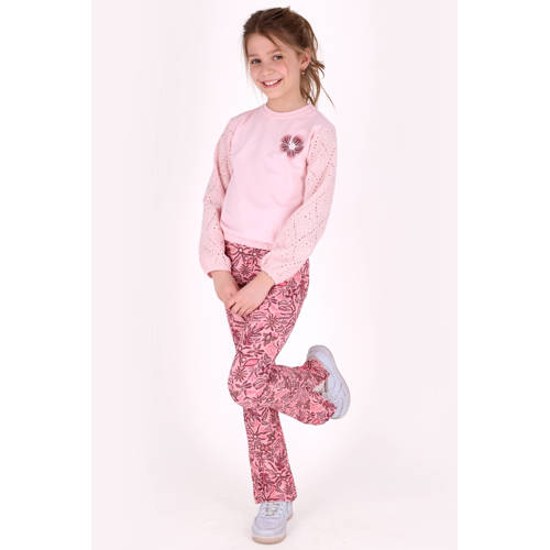 B.Nosy slim legging roze Broek Meisjes Polyester All over print - maat 104 afbeelding
