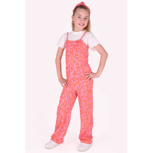 B.Nosy blousetop wit Meisjes Polyester Ronde hals Effen - maat 122/128 afbeelding