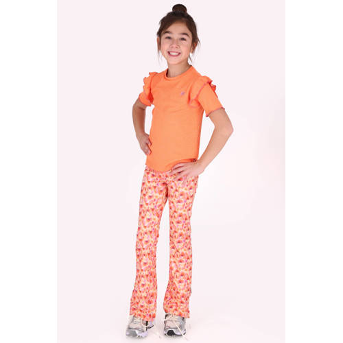 B.Nosy T-shirt oranje Meisjes Polyester Opstaande kraag Effen - maat 134/140 afbeelding