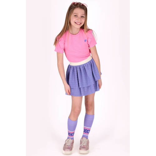 B.Nosy T-shirt roze Meisjes Polyester Ronde hals Effen - maat 104 afbeelding