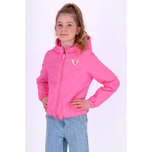 B.Nosy reversible jas roze Meisjes Polyamide Capuchon Effen - maat 116 afbeelding