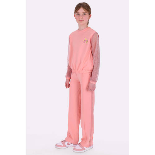 B.Nosy sweater roze Meisjes Polyester Ronde hals Effen - maat 116 afbeelding