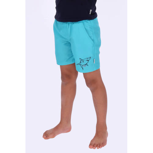B.Nosy zwemshort aquablauw Jongens Polyester Printopdruk - maat 110 afbeelding