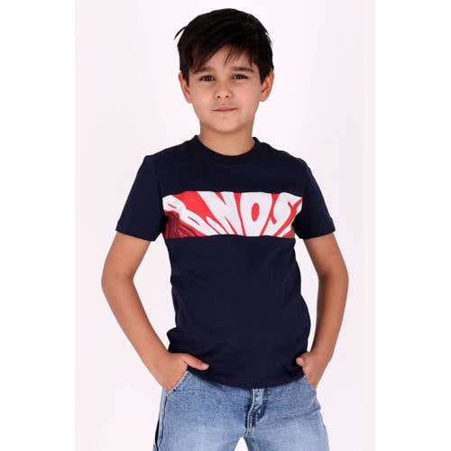B.Nosy T-shirt donkerblauw Jongens Katoen Ronde hals Printopdruk - maat 110 afbeelding