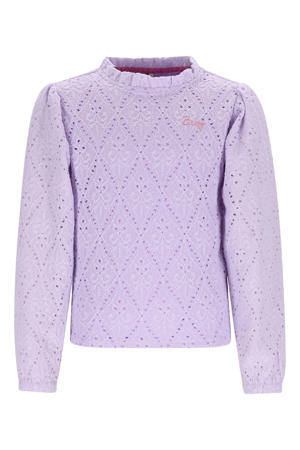 blousetop lila broderie
