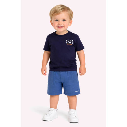 B.Nosy T-shirt met backprint donkerblauw Jongens Katoen Ronde hals Backprint - maat 92 afbeelding