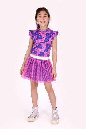 roze met textuur