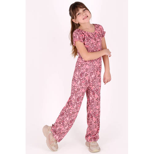B.Nosy jumpsuit roze Meisjes Polyester Off shoulder All over print - maat 128 afbeelding