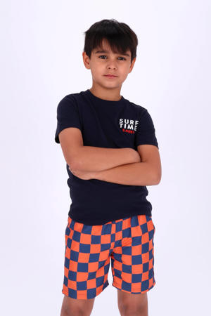 zwemshort oranje/blauw
