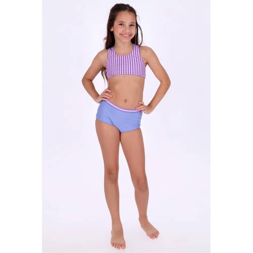 B.Nosy reversible halterbikini roze/paars Meisjes Polyester Effen - maat 158/164 afbeelding
