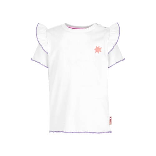 B.Nosy T-shirt wit Meisjes Polyester Ronde hals Effen - maat 86 afbeelding