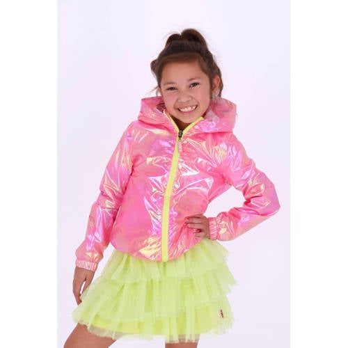 B.Nosy reversible jas roze Meisjes Polyamide Capuchon Meerkleurig - maat 158/164 afbeelding