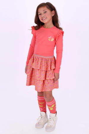 midi jurk roze