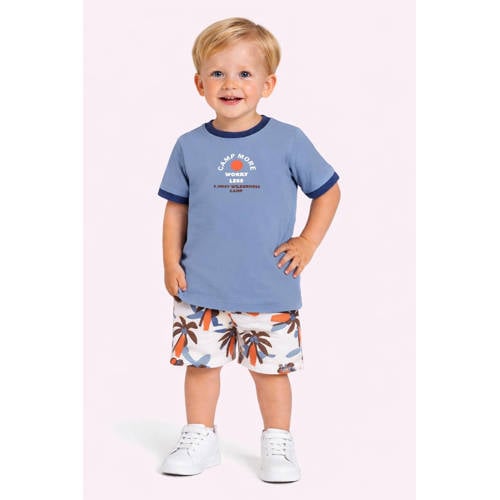 B.Nosy T-shirt blauw Jongens Katoen Printopdruk - maat 92 afbeelding