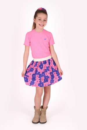 midi jurk roze