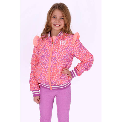 B.Nosy bomberjack paars Jas Meisjes Polyamide Ronde hals All over print - maat 116 afbeelding
