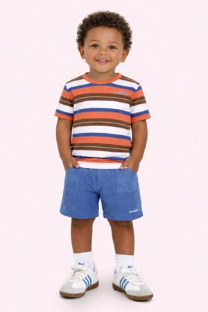 gestreepte T-shirt oranje
