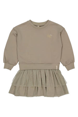 korte jurk taupe