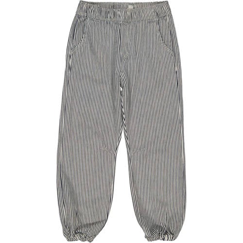 LEVV Little regular gestreepte casual broek donkerblauw Jongens Katoen - maat 98 afbeelding