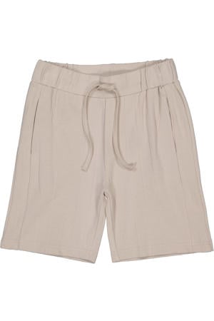 regular waist sweatshort grijs met textuur