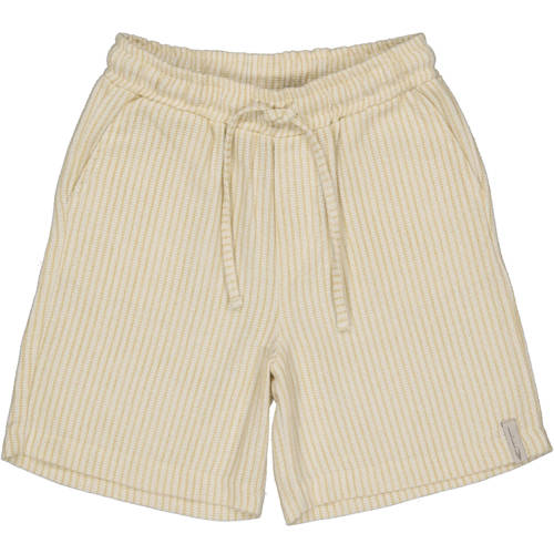 LEVV Little regular waist gestreepte casual short ecru Korte broek Jongens Katoen - maat 128 afbeelding