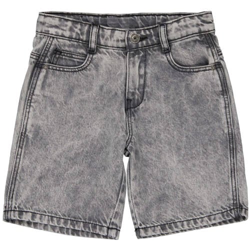 LEVV Little regular waist denim short grey denim Korte broek Grijs Jongens Katoen - maat 122 afbeelding