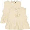LEVV Little mouwloze top beige