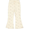 LEVV Little regular waist gebloemde casual broek ecru