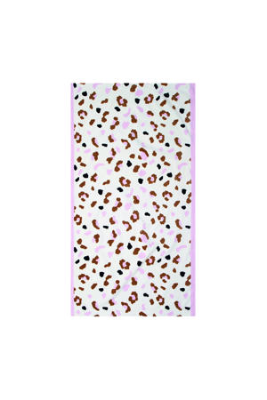 kinderstrandlaken (135x65 cm) Wit/bruin
