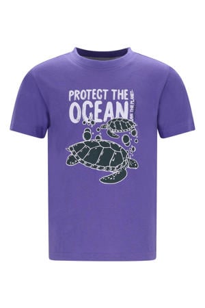 jersey T-shirt paars