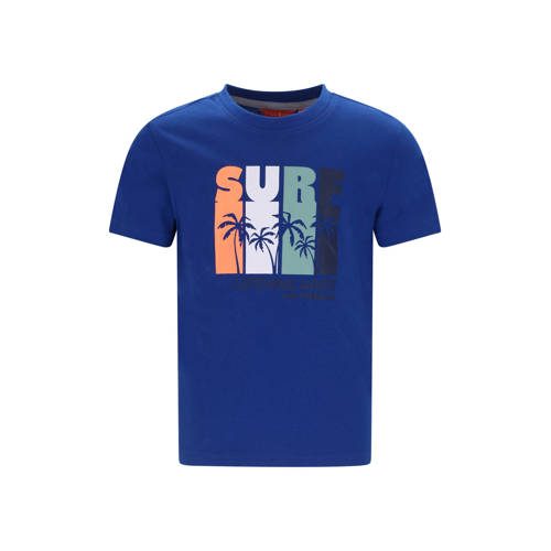 TYGO & vito jersey T-shirt blauw Jongens Katoen Ronde hals Printopdruk - maat 110-116 afbeelding