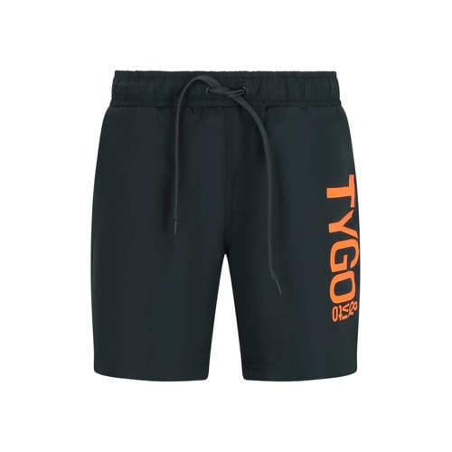 TYGO & vito zwemshort donkergroen Jongens Polyester Effen - maat 146-152 afbeelding