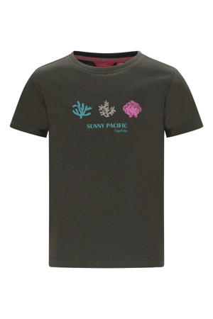 jersey T-shirt donkergroen