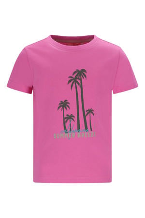 jersey T-shirt roze