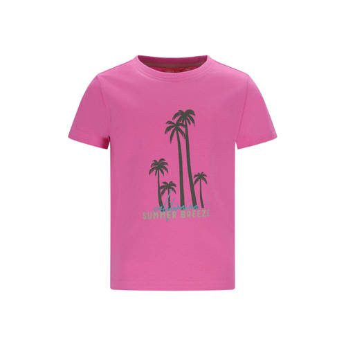 TYGO & vito jersey T-shirt roze Meisjes Katoen Ronde hals Printopdruk - maat 98-104 afbeelding