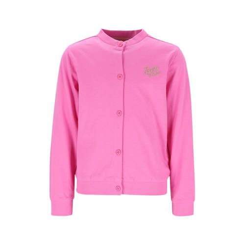TYGO & vito jersey sweatvest roze Effen - maat 92 | Vest van TYGO & vito afbeelding