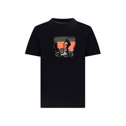 TYGO & vito jersey T-shirt zwart Jongens Katoen Ronde hals Printopdruk - maat 92 afbeelding
