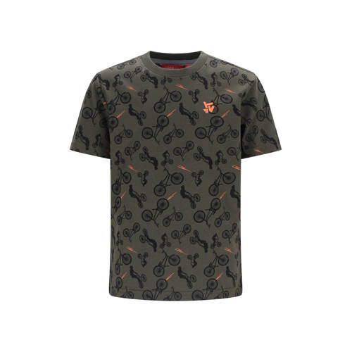 TYGO & vito jersey T-shirt olijfgroen Jongens Katoen Ronde hals All over print - maat 110-116 afbeelding