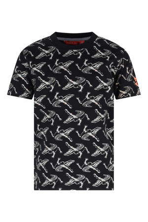 jersey T-shirt zwart