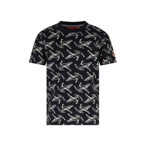 TYGO & vito jersey T-shirt zwart Jongens Katoen Ronde hals All over print - maat 110-116 afbeelding