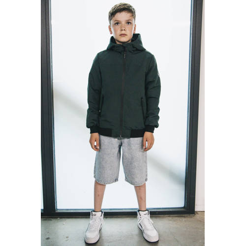 TYGO & vito NextGen zomerjas donkergroen Jongens Polyester Capuchon Effen - maat 110-116 afbeelding