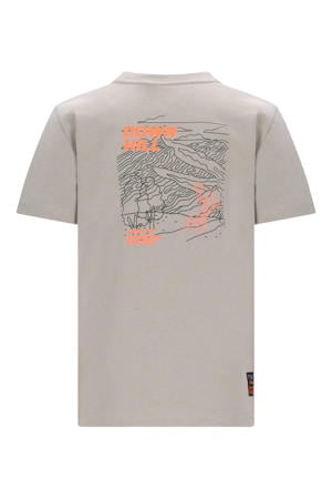 T-shirt met backprint zand